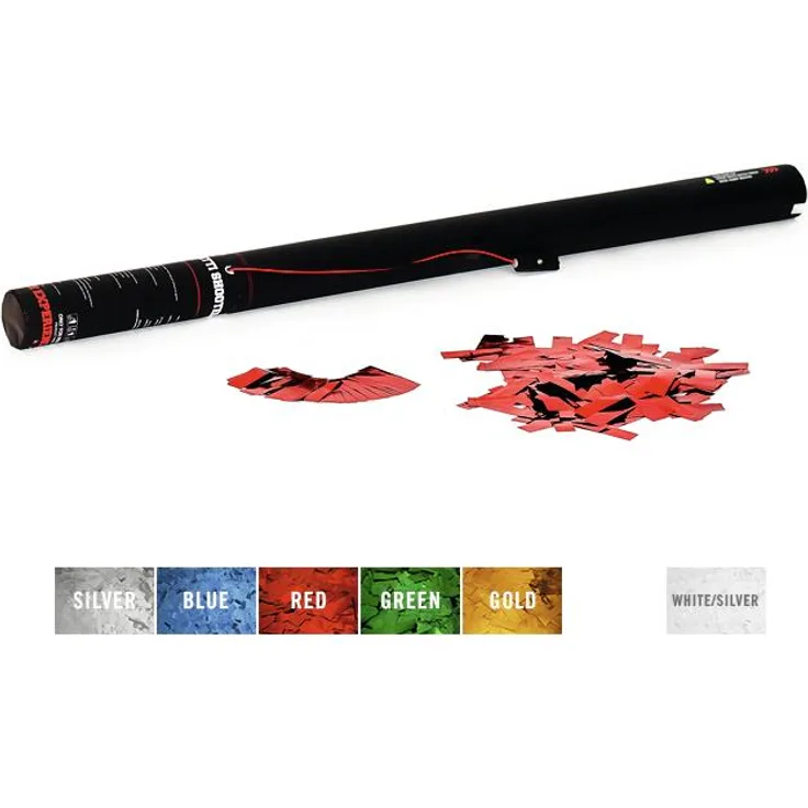 TCM FX Konfetti-Ladung elektrisch 80cm, rot metallic