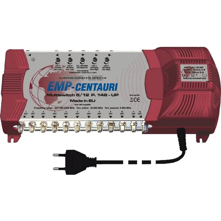 EMP-Centauri Profi Line MS5/12PIU-5 (P.146-UP) 5/12-Multischalter