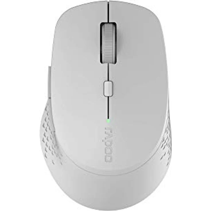 Rapoo M300 kabellose Multimodus-Maus - Bluetooth 3.0, 4.0, 2,4 GHz, 1.600 DPI Sensor, geräuschlose Tasten, hellgrau – Bild 1