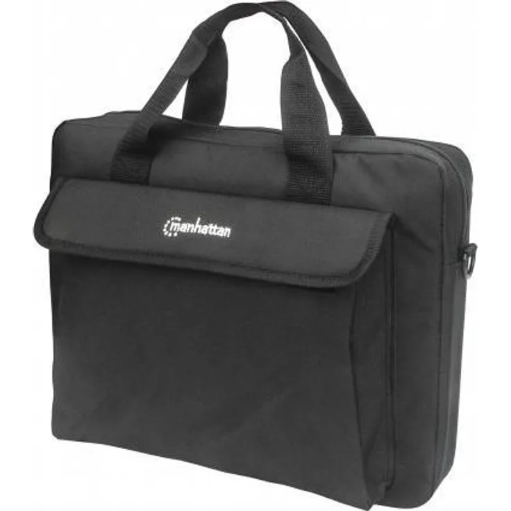 Manhattan 439893 Laptoptasche London für Laptops bis 14,1 Zoll Top Load, schwarz