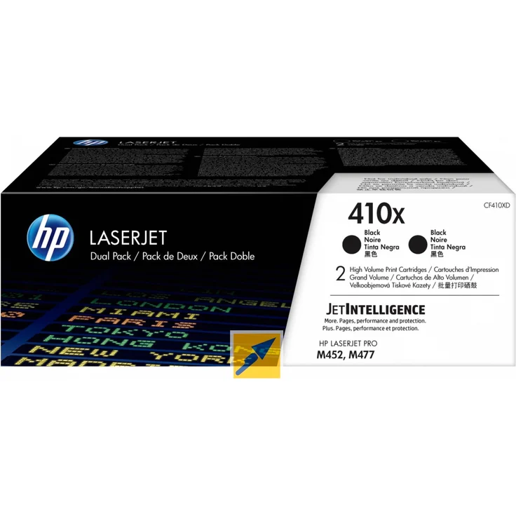 HP Toner CF 410 XD Doppelpack schwarz No. 410 X – Bild 1