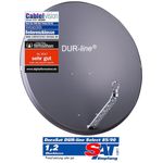 DUR-line Select 85/90cm Satellitenschüssel Alu anthrazit