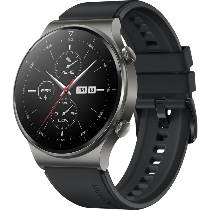 Huawei Watch GT 2 Pro Smartwatch, Unisex, 46,7mm, Metallgehäuse, Night Black – Bild 6