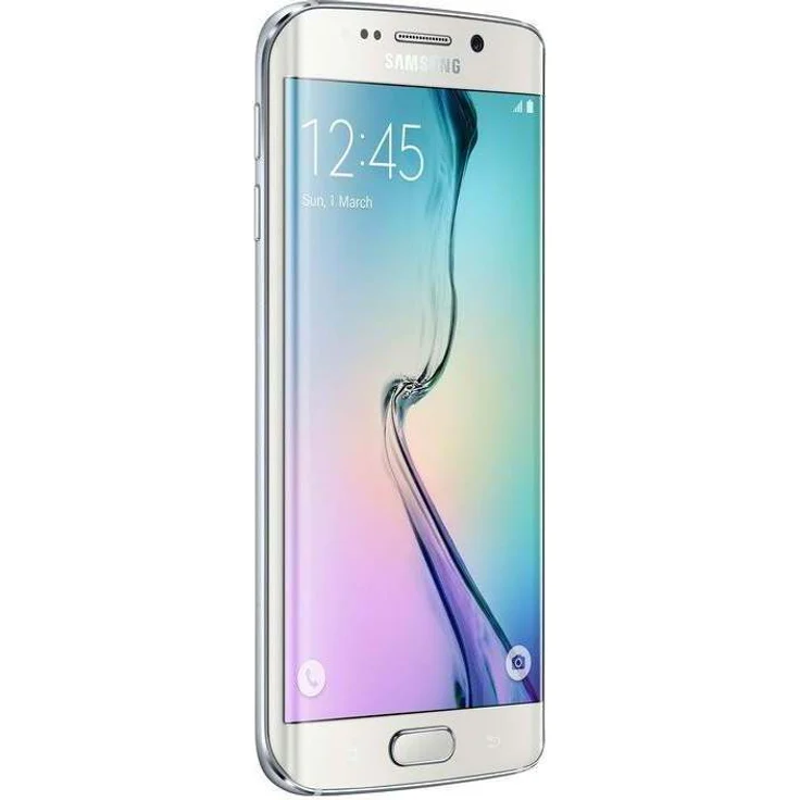 Samsung Galaxy S6 Edge Smartphone 12,95cm Pixel (5,1 Zoll) Super-AMOLED-Display, 32GB interner Speicher, 3GB RAM, Android, White Pearl – Bild 2