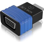 Icy Box IB-AC516 HDMI Micro-Connector zu VGA Adapter, Auflösung bis 1920x1080 (schwarz)