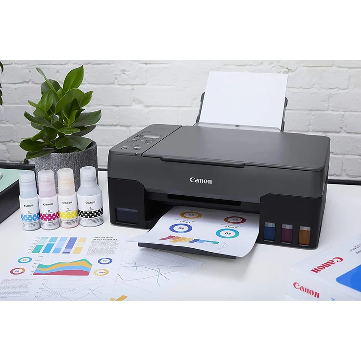 Canon PIXMA G3520 (4-in-1) Multifunktionsdrucker - (Tintenstrahl) Farbe, Druckgeschwindigkeit: 9,1 s/w, 5 Farbe, Auflösung: 4800 x 1200, WLAN, AirPrint, Cloud Print (4467C006) – Bild 5