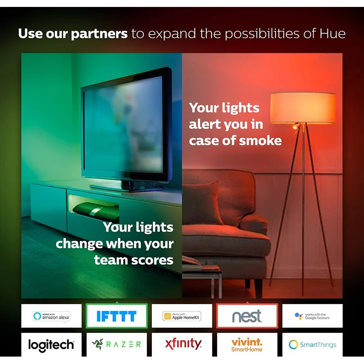 Philips Hue Bridge zentrales, intelligentes Steuerelement des Hue Systems, weiß – Bild 15
