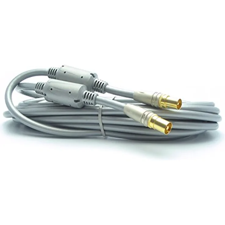 Metronic 3420744180061 Kabel TV Koaxialkabel, grau