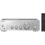 Pioneer A-40AE Vollverstärker (mit 2x 60 W, mit neuer Direct Energy Konstruktion und MM-Phono- und Digitaleingang) Silber