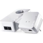 devolo dLAN 550 WiFi Starter Kit Powerline (WLAN über die Steckdose, 1x LAN Port, 2x Powerlan Adapter, PLC Netzwerkadapter, WLAN Verstärker, WiFi Booster, WiFi Move) weiß