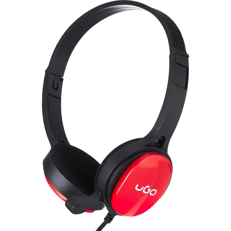 UGO AURICULAR + MICROFON ROT DIADEMA