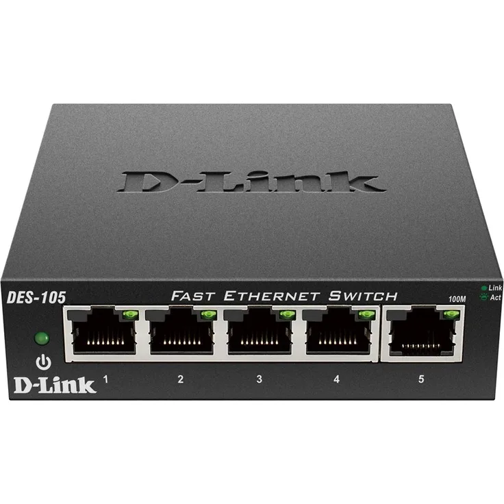 D-Link DES 105 - Switch - 5 x 10/100 - Desktop