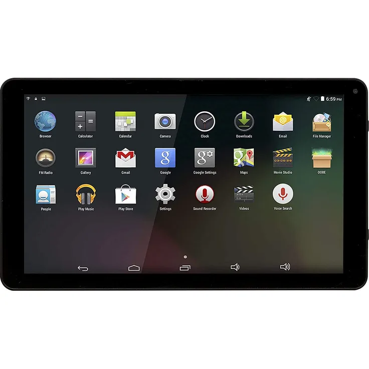 Denver TAQ-10253 SD-Auflösung 10,1 Zoll, WLAN-Tablet, Quad-Core, 1 GB RAM, 16 GB Speicher, Android, Schwarz (TAQ-10253)
