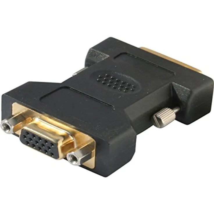 S-Conn DVI-D male/VGA female DVI-D VGA (D-Sub) Schwarz (77416-2)