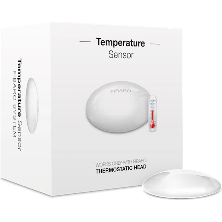 FIBARO Temperature Sensor for The Heat Controller - Z-Wave Plus Z-Wave PluTemperaturfühler für den Radiator Heizkörperthermostat, FGBRS-001 – Bild 1