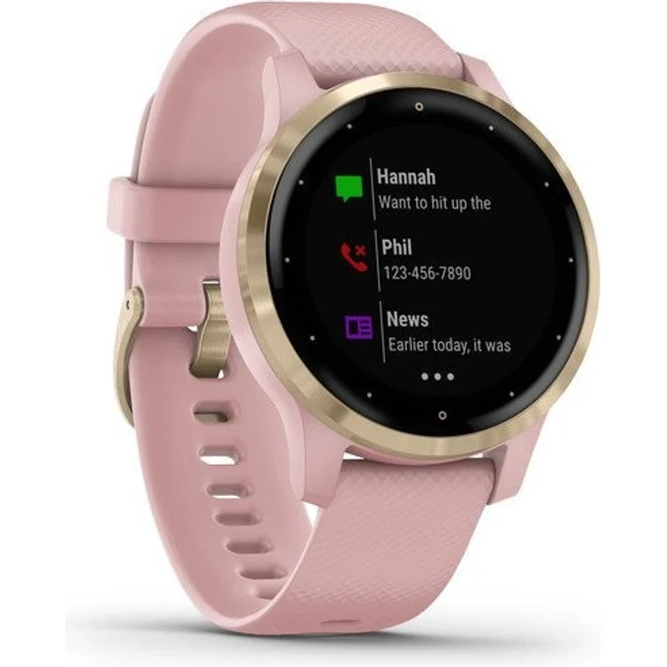 Garmin vívoactive 4S Smartwatch Damen, 40mm, Roségold/Rosa – Bild 1