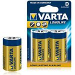 VARTA Longlife Batterie D Mono Alkaline Batterien LR20, 6er Pack
