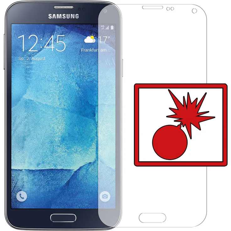2x Slabo Panzerschutzfolie für Samsung Galaxy S5 neo KLAR Shockproof