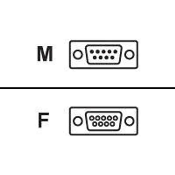 APC - Serielles Verlängerungskabel - DB-9 (M) bis DB-9 (W) - 4.6 m - Grau (AP9815)