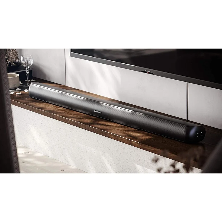 Sharp HT-SB147 2.0 Soundbar ohne Subwoofer, kabellos/kabelgebunden, geeignet für TV, schwarz – Bild 6