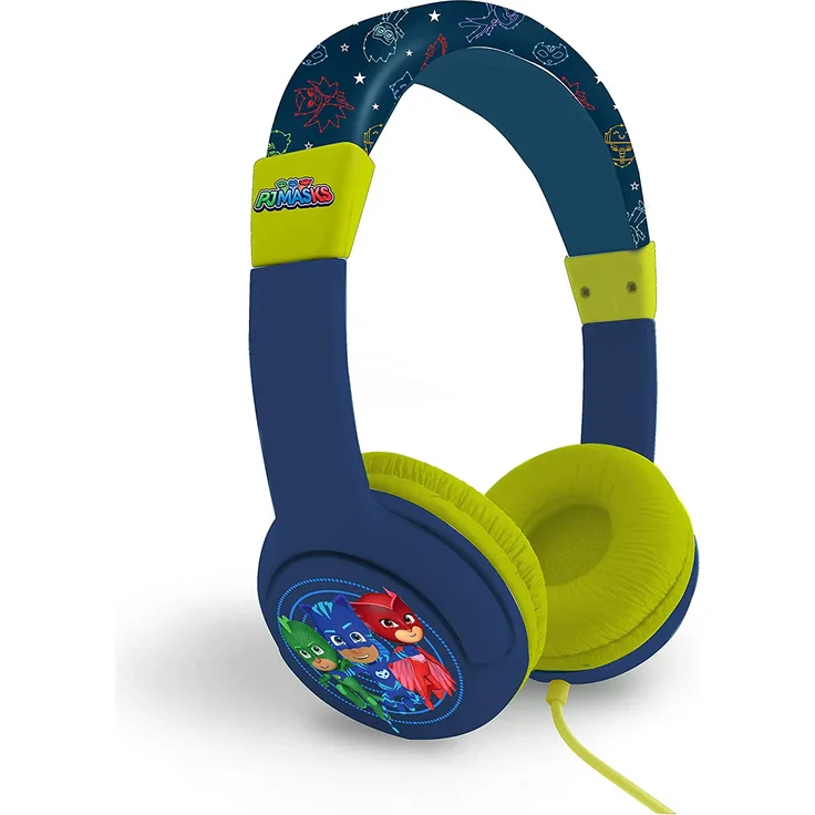 OTL PJ Masks Junior On-Ear-Kopfhörer, geeignet für Kinder, blau, grün