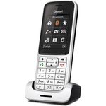 Gigaset SL450HX Universal-Mobilteil - Schnurloses IP-/Design Telefon (zum Anschluss an Basisstation oder Router, mit exzellenter Sprachqualität und großem Farbdisplay), platin schwarz