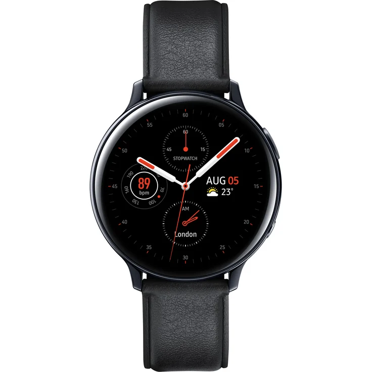 Samsung Galaxy Watch Active 2 Smartwatch GPS, Unisex, 40mm, Edelstahlgehäuse, Schwarz – Bild 2