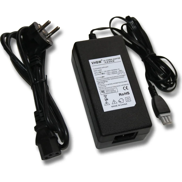 vhbw Netzteil Ersatz für HP 0957-2178, 0959-2154, 0959-2177 für Drucker - 200 cm
