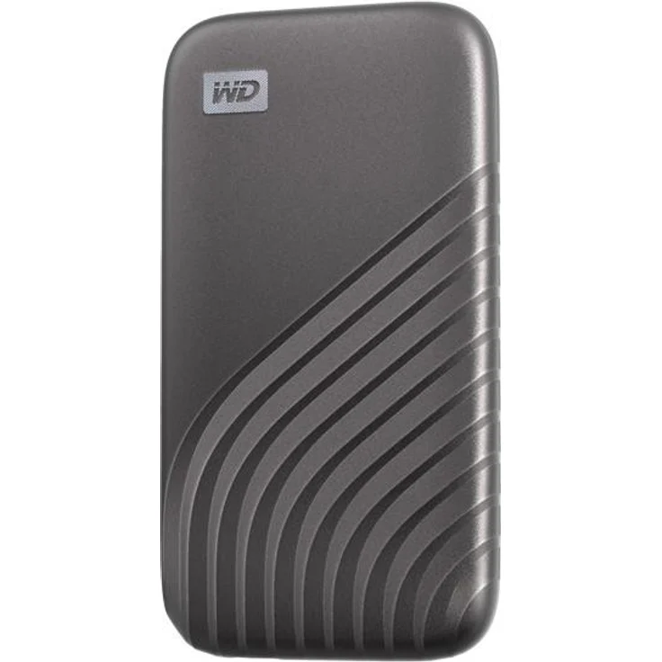 WD My Passport SSD WDBAGF0010BGY - Solid-State-Disk - verschlüsselt - 1 TB - extern (tragbar) - USB 3.2 Gen 2 (USB-C Steckverbinder) - 256-Bit-AES - Space-grau (WDBAGF0010BGY-WESN) – Bild 2
