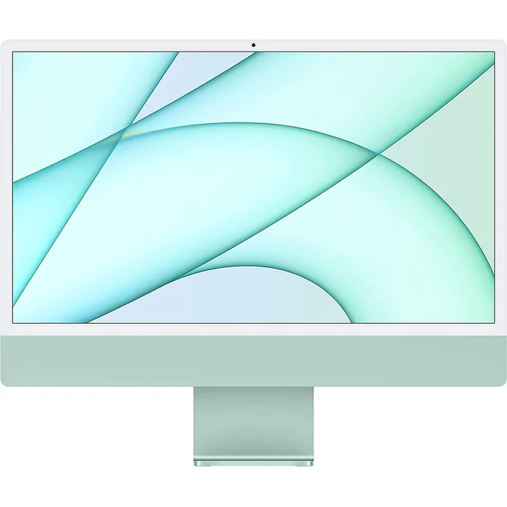 Apple iMac (2021) grün - 24 Zoll (4.480 x 2.520) Apple M1 8-Kern Prozessor, 8GB RAM, 256GB SSD, 8-Kern GPU, macOS (MGPH3D/A) – Bild 1