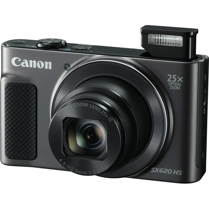 Canon PowerShot SX620 HS Digitalkamera (20,2 MP, 25-fach optischer Zoom, 50-fach ZoomPlus, 7,5cm (3 Zoll) Display, opt Bildstabilisator, WLAN, NFC) schwarz – Bild 2