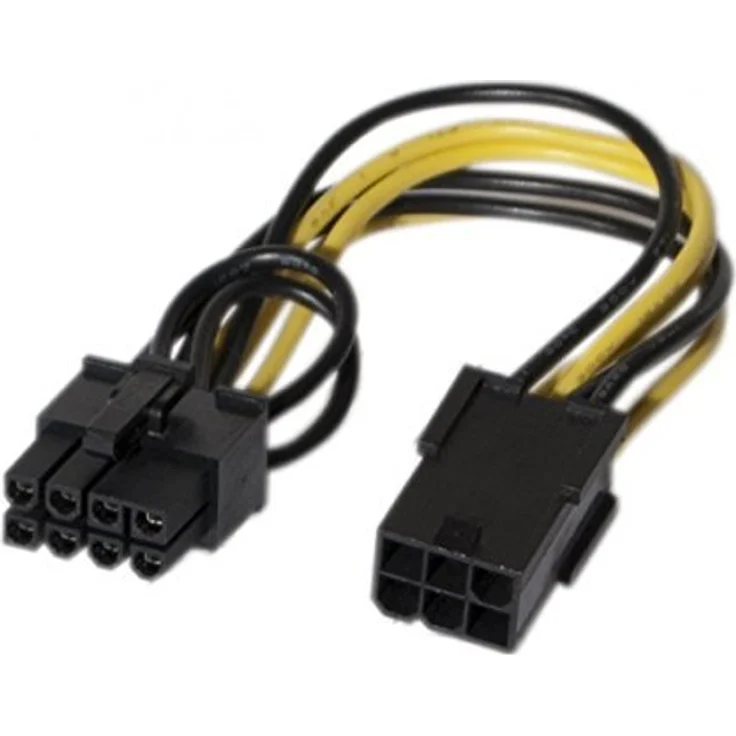 PCI Express Strom-Adapterkabel 6pin auf 8pin Für Netzteile ohne PCIe Stromanschluss (146695) – Bild 1