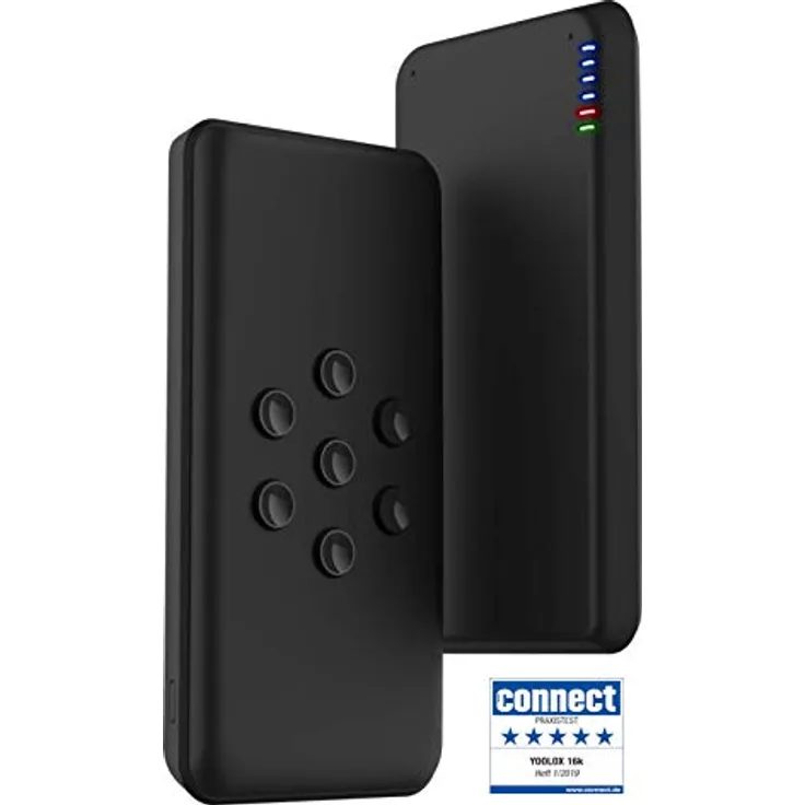 YOOLOX 16k - Wireless Powerbank - 16000 mAh, 18W Fast Charge, USB C, kabelloses Aufladen kompatibel mit iPhone, Samsung Galaxy, Huawei, Google Pixel