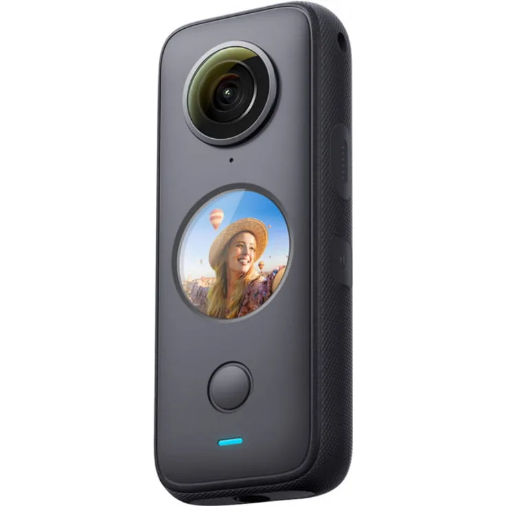 Insta360 ONE X2 Action-Kamera (18 MP, 5K Video, LCD-Display) mit 360° Aufnahmefunktion, schwarz