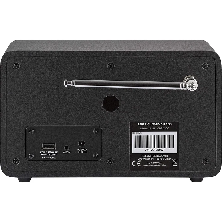 Imperial Dabman 100 Tischradio, LED-Anzeige, schwarz 22-221-00 – Bild 2