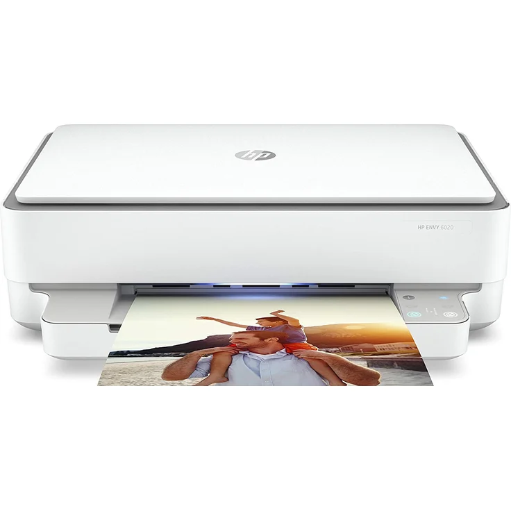 HP Envy 6020 (3-in-1) Multifunktionsdrucker - (Thermal Inkjet) Farbe, Druckgeschwindigkeit: 10 s/w, 7 Farbe, Auflösung: 1200 x 1200, USB, WLAN, AirPrint, Mobile Print (5SE16B) – Bild 1