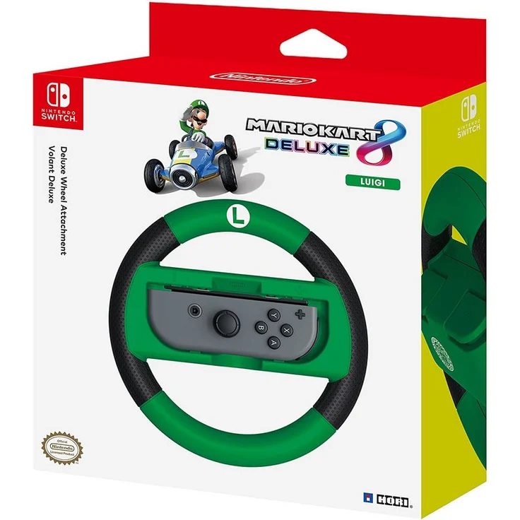 HORI NSW-055U Nintendo Switch Mario Kart 8 Deluxe Lenkrad (Luigi Version) - Preisvergleich – Bild 1