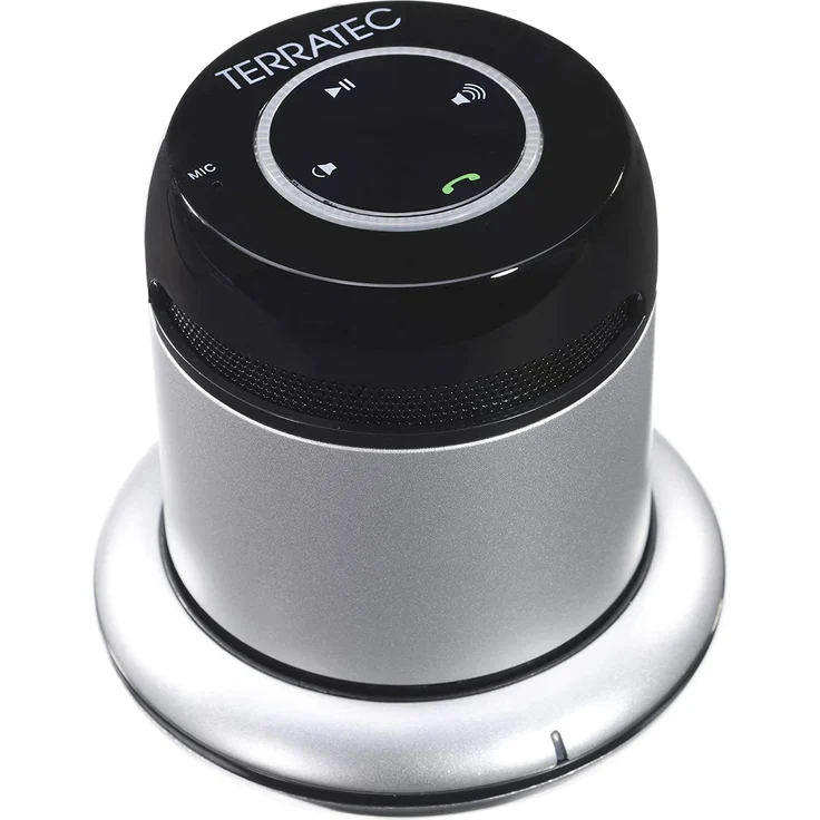 Ultron TerraTec Concert BT Mobile Bluetooth Lautsprecher silber – Bild 1