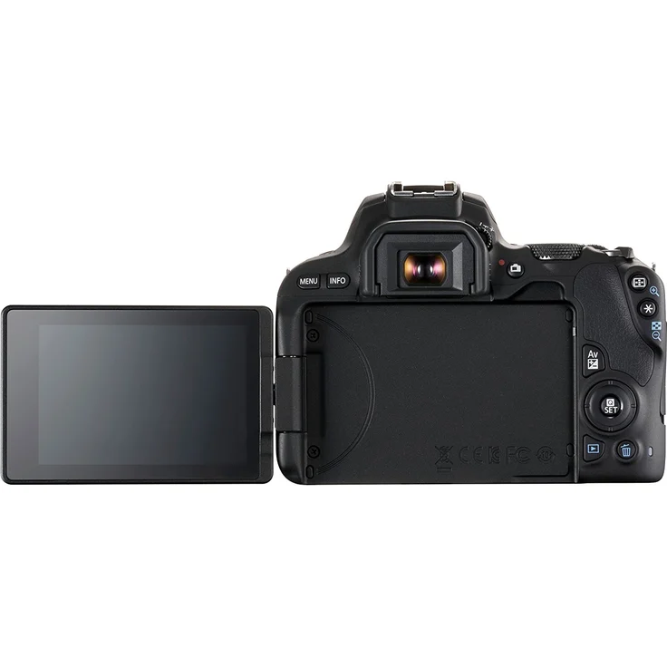 Canon EOS 200D SLR-Digitalkamera (24,2 Megapixel, 7,7 cm (3 Zoll) Display, Full-HD, APS-C CMOS-Sensor, WLAN mit NFC, DIGIC 7) nur Gehäuse schwarz + Tamron Ultra-Tele-Megazoom 18-400mm F-3.5-6.3 Di II VC HLD Objektiv für Canon schwarz – Bild 3