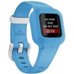 Garmin vívofit jr. 3 Aktivitätstracker für Kinder, Einheitsgröße, Silikonarmband, Blaue Sterne (010-02441-02)