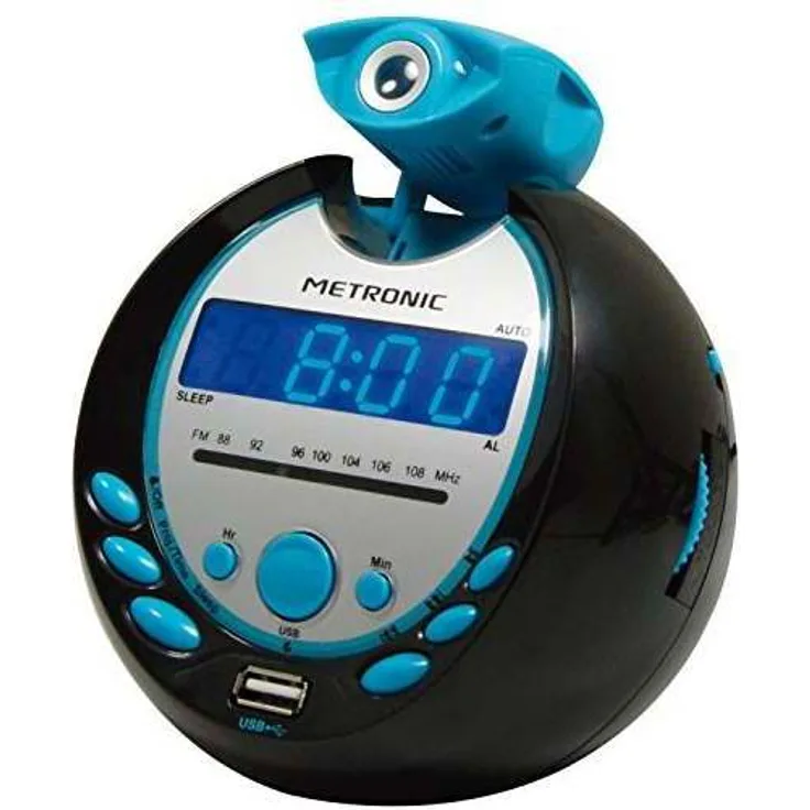 Metronic 477016 Radiowecker blau-schwarz