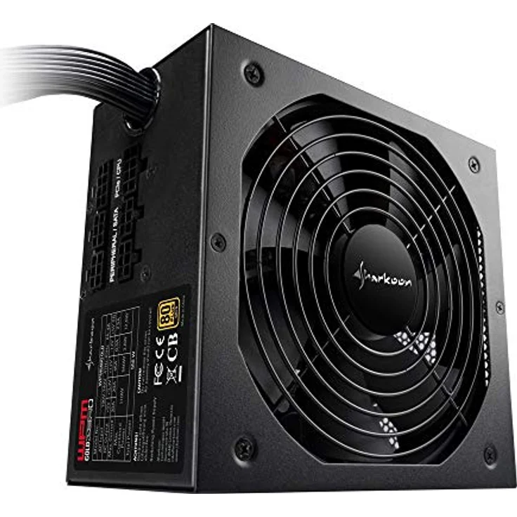 Sharkoon WPM Gold Zero 550W, 80 Plus Gold, Semimodular – Bild 1