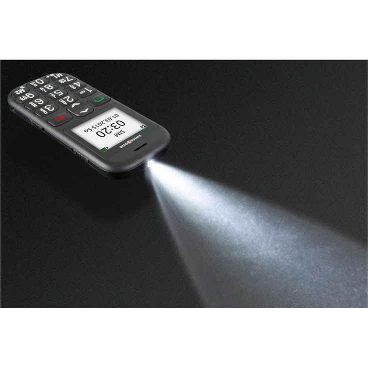swisstone BBM 320c GSM-Mobiltelefon mit großem beleuchtetem Farbdisplay Schwarz – Bild 6