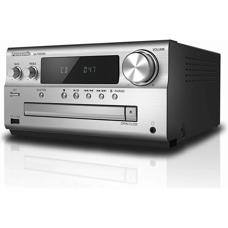 Panasonic SC-PMX94EG-S Micro HiFi System (120 W RMS, Digital DAB+, CD, UKW , Bluetooth, USB, AUX) silber – Bild 3