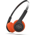 JLab Audio Rewind Wireless Retro On-Ear-Kopfhörer, mit Mikrofon, schwarz