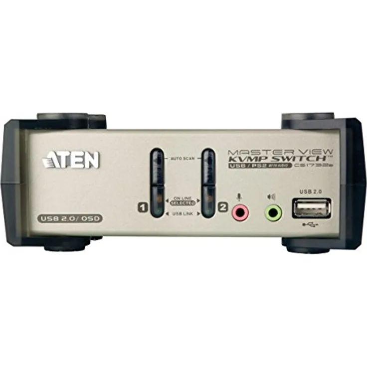 ATEN CS1732B 2-Port KVM Umschalter (PS-2, Audio, USB)