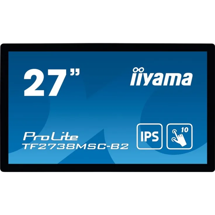 iiyama TF2738MSC-B2 - 27 Zoll, Full HD (1920 x 1080), IPS-Panel, 60Hz, 5ms, 425cd/m² (TF2738MSC-B2)