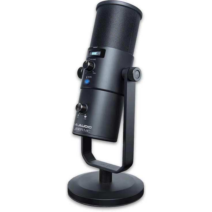 M-Audio Uber Mic - Professionelles USB Mikrofon mit wechselbarer Richtcharakteristik für YouTube, Podcast, Gaming und die Musik Produktion – Bild 1