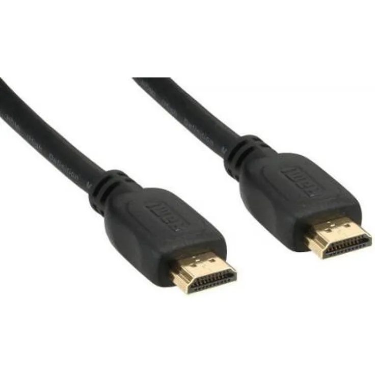 InLine 17607P HDMI Kabel, HDMI-High Speed, Stecker - Stecker, verg. Kontakte, schwarz, 7,5m