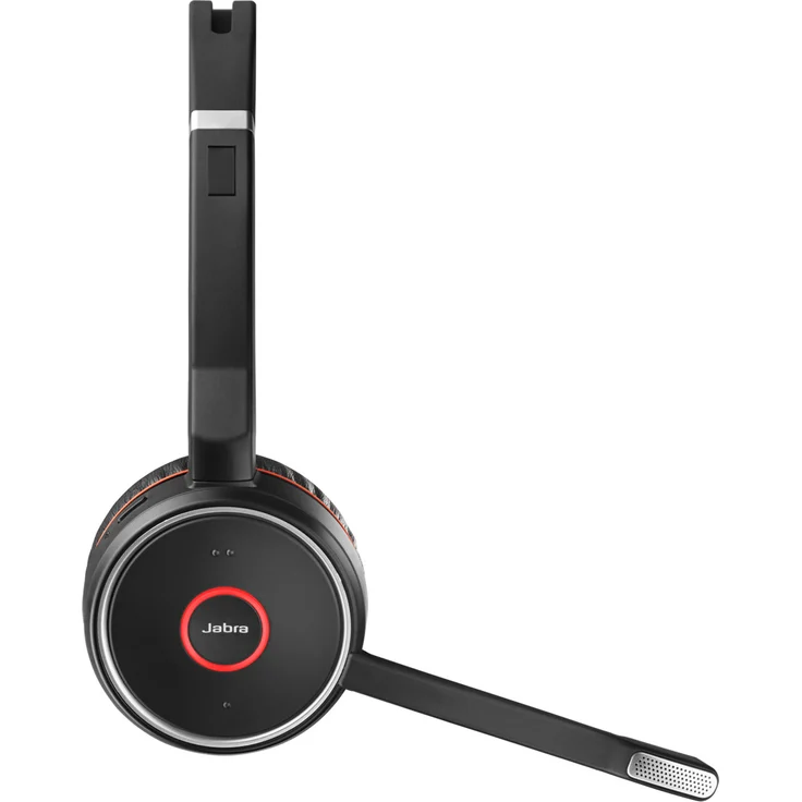 Jabra Evolve 75 UC Wireless Stereo On-Ear Headset, Unified Communications zertifizierte Kopfhörer mit langer Akkulaufzeit, USB Bluetooth Adapter, VoIP-Headset, schwarz – Bild 8